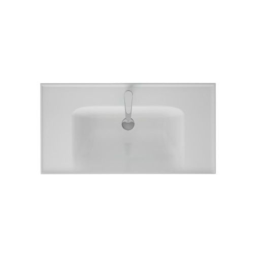 Раковина керамическая Dreja Grace 641617 90х50 подвесная цвет белый 1 отверстие под смеситель - фото 4