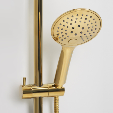 Душевая стойка WasserKRAFT Sauer A17101 настенная цвет золото