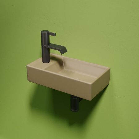 Раковина из сантехнического фарфора Ceramica Nova ELEMENT CN6051RMC 40х20 подвесная цвет коричневый 1 отверстие под смеситель