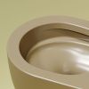 Унитаз подвесной Ceramica Nova MODENA CN6063MC коричневый с сиденьем микролифт безободковый душевой смыв