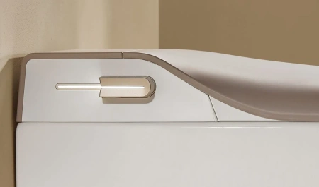 Унитаз-биде подвесной Arrow AKB2130H белый/бежевый с сиденьем микролифт безободковый каскадный смыв