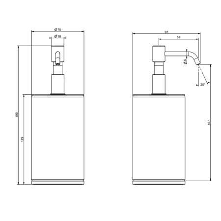 Дозатор для жидкого мыла Gessi Tondo 66438#149