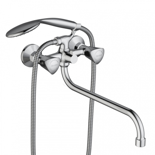 Смеситель для ванны и душа Damixa Object 349500000 настенный хром без термостата - фото 2