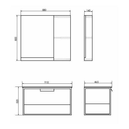 Тумба с раковиной Comforty Бонн 00-00001937CF 90х50 подвесная цвет коричневый