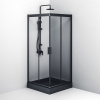 Душевой уголок Am.Pm Gem W90G-403-090BT 90х90 стекло прозрачное профиль черный матовый без поддона