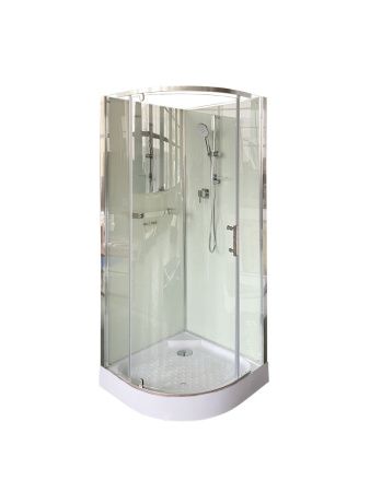 Душевая кабина Cerutti SPA KORRA90T 90х90 четверть круга без крыши ориентация универсальная