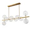 Люстра на штанге Delight Collection Globe Mobile (Глобе Мобиле) KG0965P-10L brass