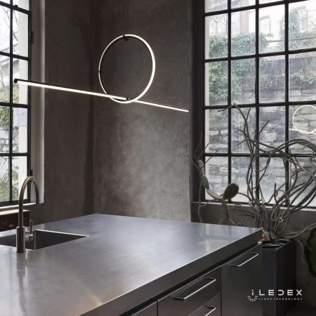 Светильник подвесной iLedex Zoom (Зоом) 10339P/A2-35W-3000K BK-WH
