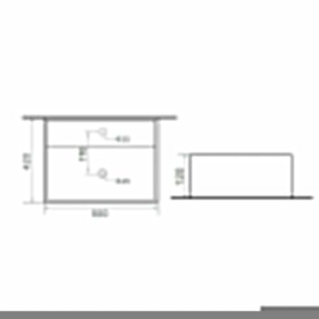 Раковина из сантехнического фарфора Orange B04-500w 50х40 накладная цвет белый