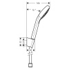 Душевой гарнитур Hansgrohe Croma Select 26411400 настенный хром/белый