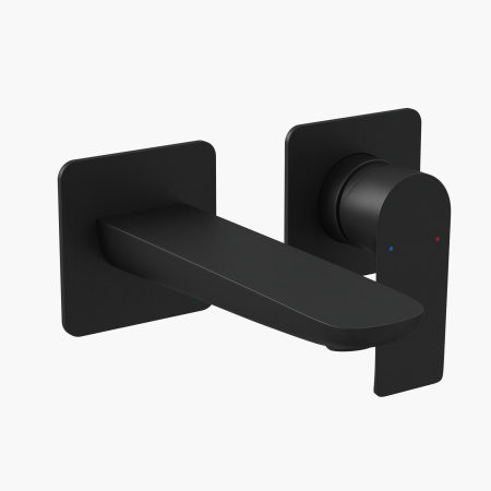 Смеситель Berges VENTAS 76008 настенный черный матовый