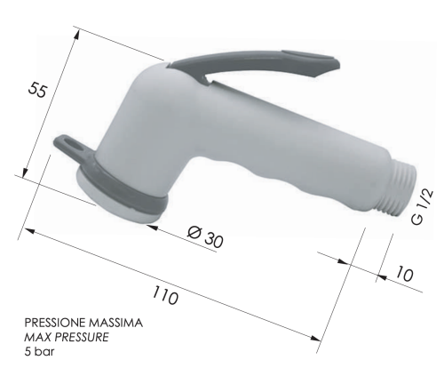 Лейка гигиенического душа Remer 332DPBN - фото 2