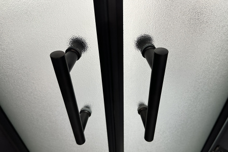 Душевой уголок Royal Bath BK RB8120BK-C-BL-R-Practic 120х80 стекло рифленое профиль черный с поддоном