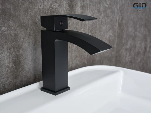 Смеситель Gid Cascada Victoria L120-BM-K (L120BMK) на раковину черный матовый - фото 2