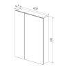 Зеркало-шкаф LeMark Universal LM60ZS-U 60х80 подвесной