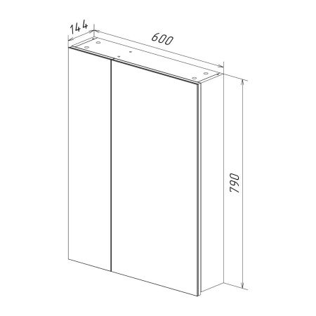 Зеркало-шкаф LeMark Universal LM60ZS-U 60х80 подвесной