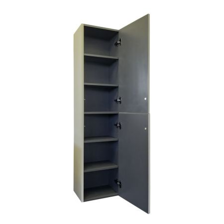 Шкаф-пенал Comforty Мадрид 00-00017855CF 40х160 подвесной цвет серый