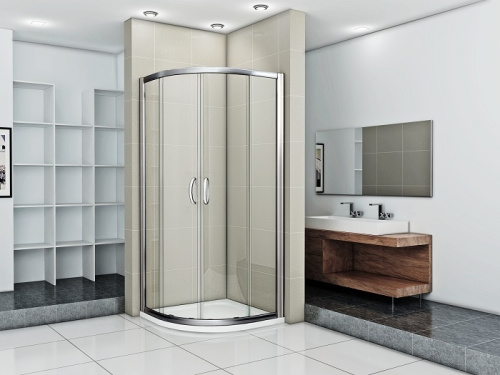 Душевой уголок Good Door INFINITY ИН00002 80х80 стекло прозрачное профиль хром глянцевый - фото 2