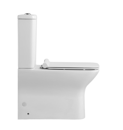 Унитаз напольный с бачком Agger AT02000 белый с сиденьем микролифт безободковый душевой смыв