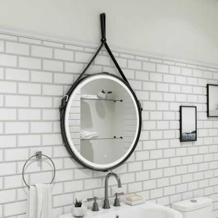 Зеркало Continent Millenium Black ЗЛП985 50х50 подвесное