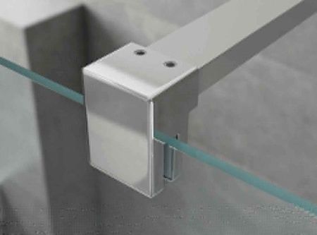 Душевой уголок Ambassador Abner 10011101R 90х90 стекло прозрачное профиль хром без поддона