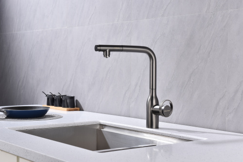 Смеситель для кухни Paulmark URBAN Ur213104-B на раковину беретта - фото 5