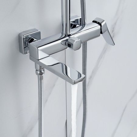 Душевая стойка Raffine F3699 настенная цвет хром