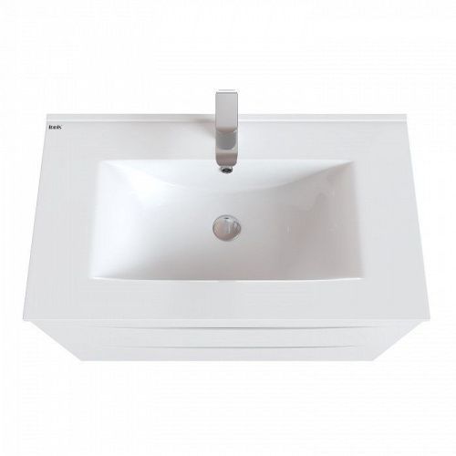 Тумба с раковиной IDDIS Cloud CLO80W0i95K 80х47х50 подвесная цвет белый - фото 2