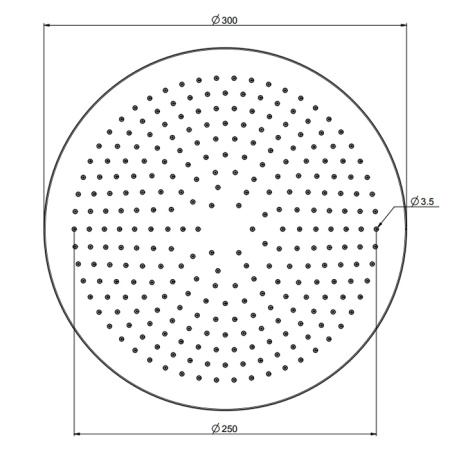 Верхний душ Fima Carlo Frattini Spillo Steel F2948/2INOX сталь
