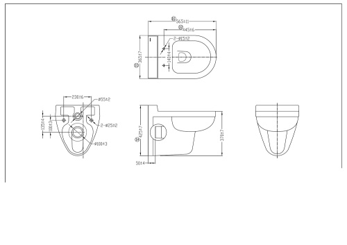 Унитаз подвесной Bravat New Moon C2166W-ENG белый с сиденьем микролифт каскадный смыв - фото 2