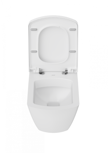 Чаша унитаза подвесная Creavit Tetra TP326-11CB00E-0000 цвет белый без сиденья душевой смыв - фото 3