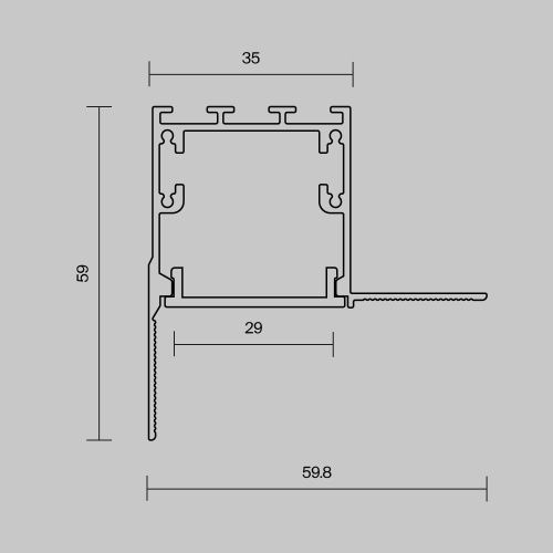Алюминиевый профиль встраиваемый скрытого монтажа Maytoni Led Strip 636014 - фото 5