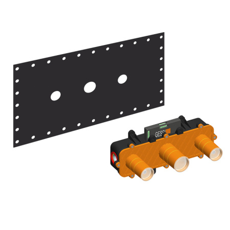 Внутренняя часть встраиваемого двухвентильного смесителя Gessi 45089#031