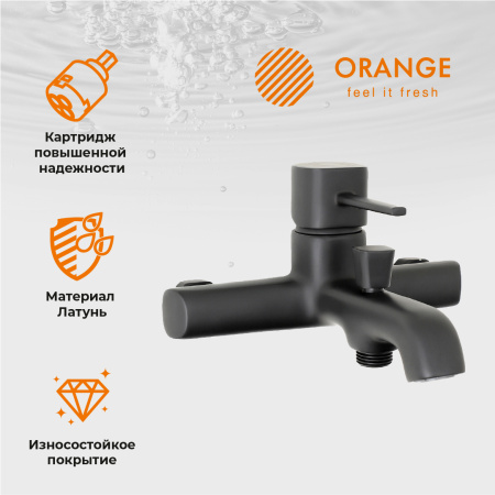 Душевая стойка Orange Karl M05-934b настенная цвет черный