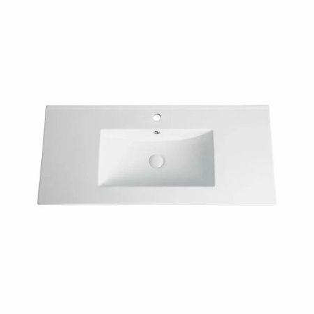 Тумба с раковиной Orange Line Li-100TuL+Ra 100х50 подвесная цвет бежевый