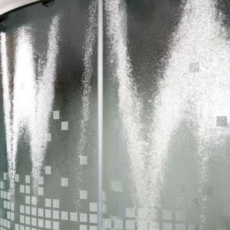 Душевая кабина AvaCan L910N 100х100 четверть круга без крыши ориентация универсальная