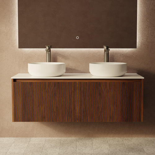 Тумба с раковиной ArtDecco Camilla (Камилла) ACM12W22D300 120x45x40 подвесная цвет черный орех - фото 4