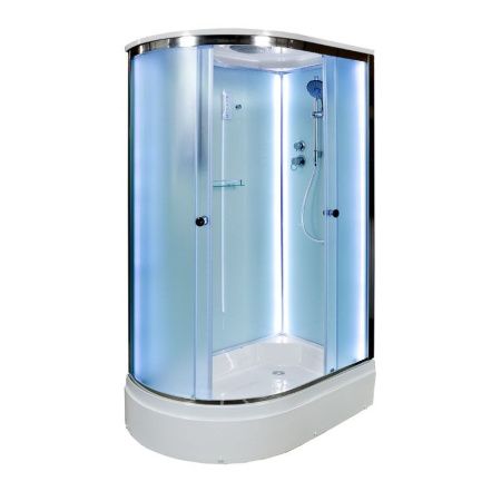 Душевая кабина AvaCan D312SRLED 120х90 асимметричная с крышей ориентация правая