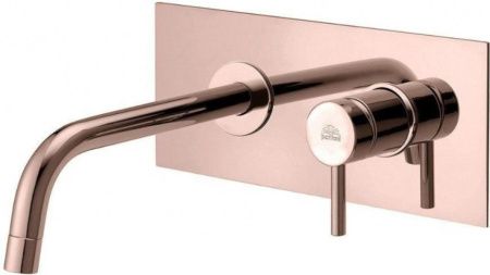 Смеситель для раковины Paffoni Light LIG101ROSE/M встраиваемый в стену золото