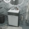 Тумба с раковиной 1MarKa Revo У99086 50х40 напольная цвет серый
