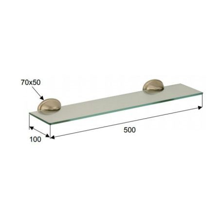 Полка в ванную комнату Daniel REVIVAL accessory REME900 br 63