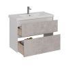 Тумба под раковину LeMark Combi LM03C100T-Beton 100х40 напольная цвет серый/белый
