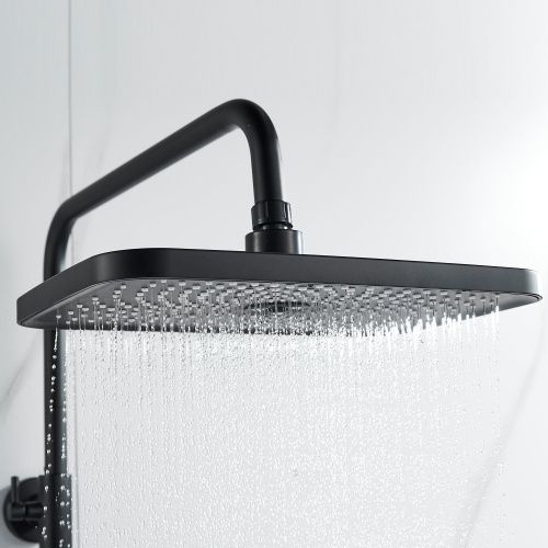 Душевая стойка Shevanik S9636H настенная цвет черный - фото 5