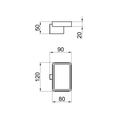 Мыльница Webert Living LV500101560 - фото 3