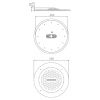 Верхний душ Raglo R452.04.03 золото