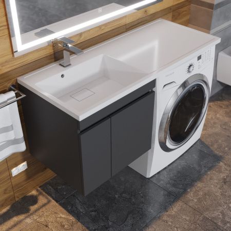 Тумба с раковиной Uperwood Magenta 51930205152 120х50 цвет черный