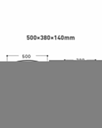 Раковина из сантехнического фарфора Orange B08-500W 50х40 накладная цвет белый