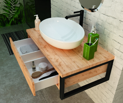 Тумба под раковину 1MarKa Grunge Loft У85842 80х48х25,5 - фото 4