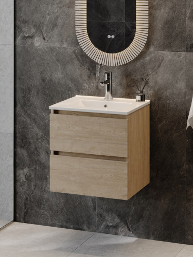 Тумба с раковиной Teymi Laina F16032 50х46х50 подвесная - фото 4