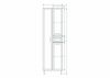 Шкаф-пенал Stella Polar Концепт SP-00000150 50х180 напольный цвет белый